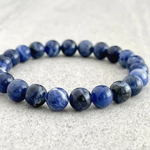 Blue Sodalite Beaded Bracelet